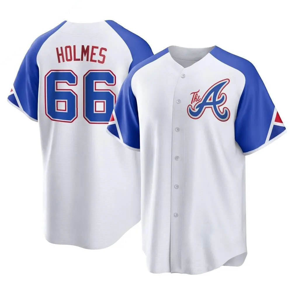 CAdoa A.Braves #66 Grant Holmes Player White Replica City Connect Stitched Jerseys