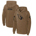 CAdoa A.Cardinals Brown Salute To Service Limited Hoodies Blank Player Stitched Jerseys