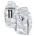 CAdoa A.Cardinals #11 Larry Fitzgerald Player Arctic Camo Salute to Service Limited Hoodie Stitched Jerseys