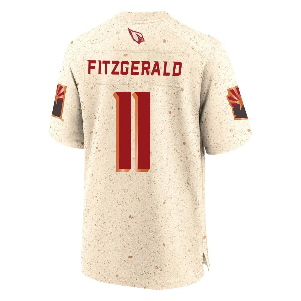 CAdoa A.Cardinals #11 Larry Fitzgerald Player Cream Rivalries Collection Game Stitched Jerseys