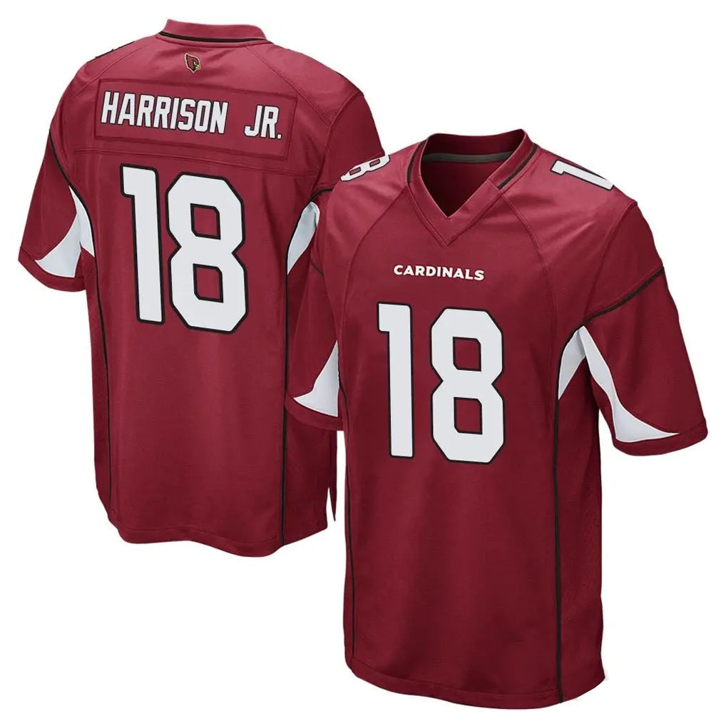 CAdoa A.Cardinals #18 Marvin Harrison Jr. Player Cardinal Home Game Stitched Jerseys