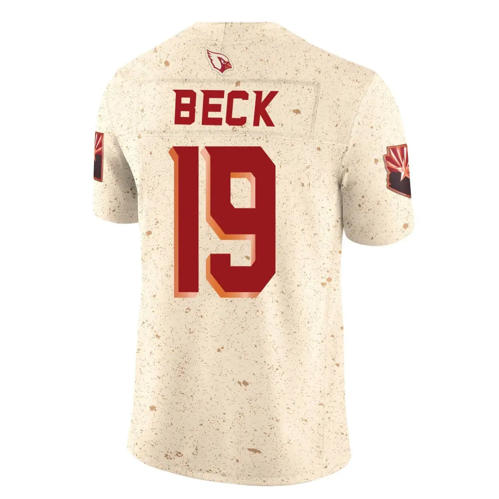 CAdoa A.Cardinals #19 Carson Beck Player Cream Rivalries Collection Vapor Limited Home Game Stitched Jerseys