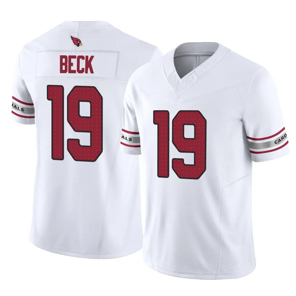 CAdoa A.Cardinals #19 Carson Beck Player White Vapor F.U.S.E. Limited Home Game Stitched Jerseys