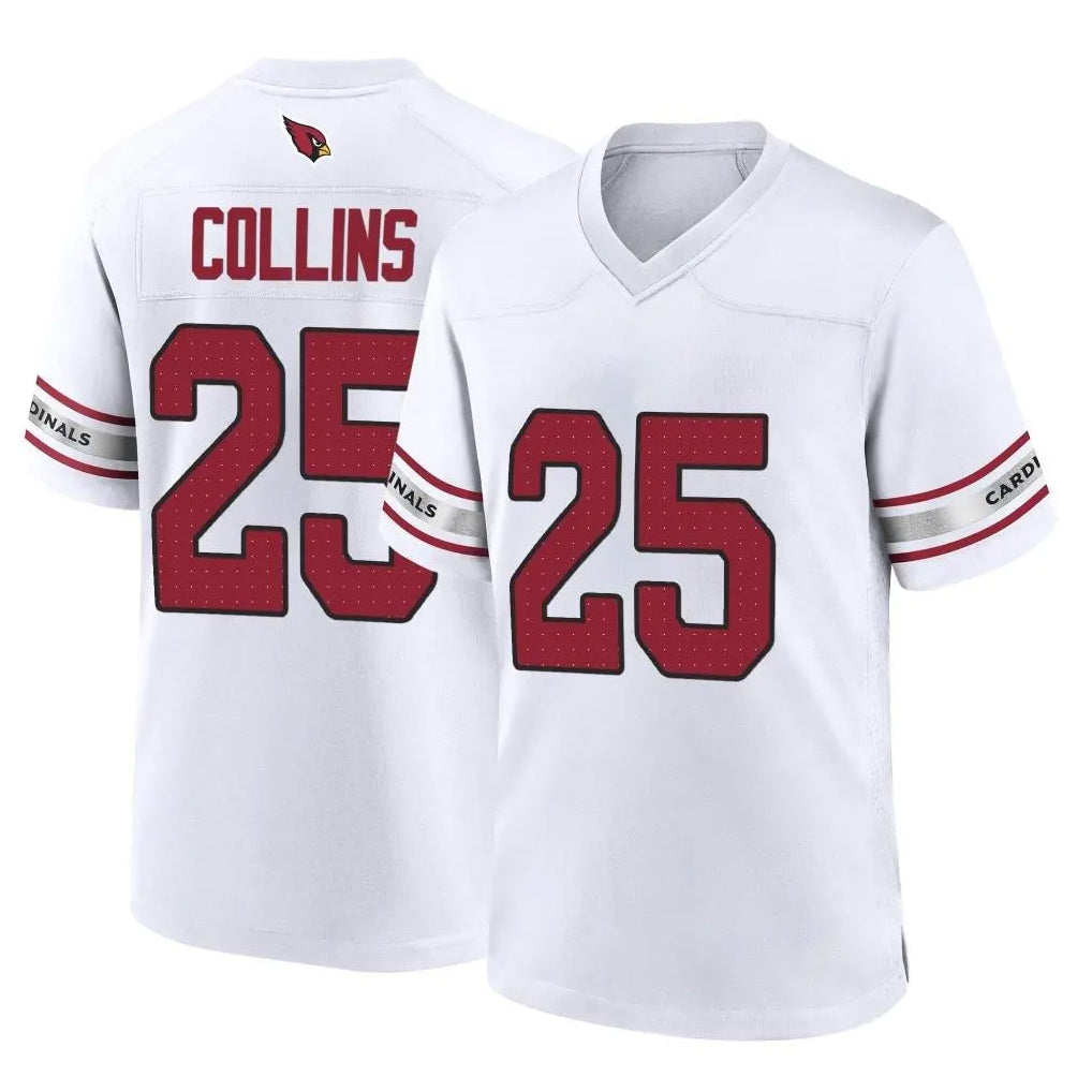 CAdoa A.Cardinals #25 Zaven Collins Player White Home Game Stitched Jerseys
