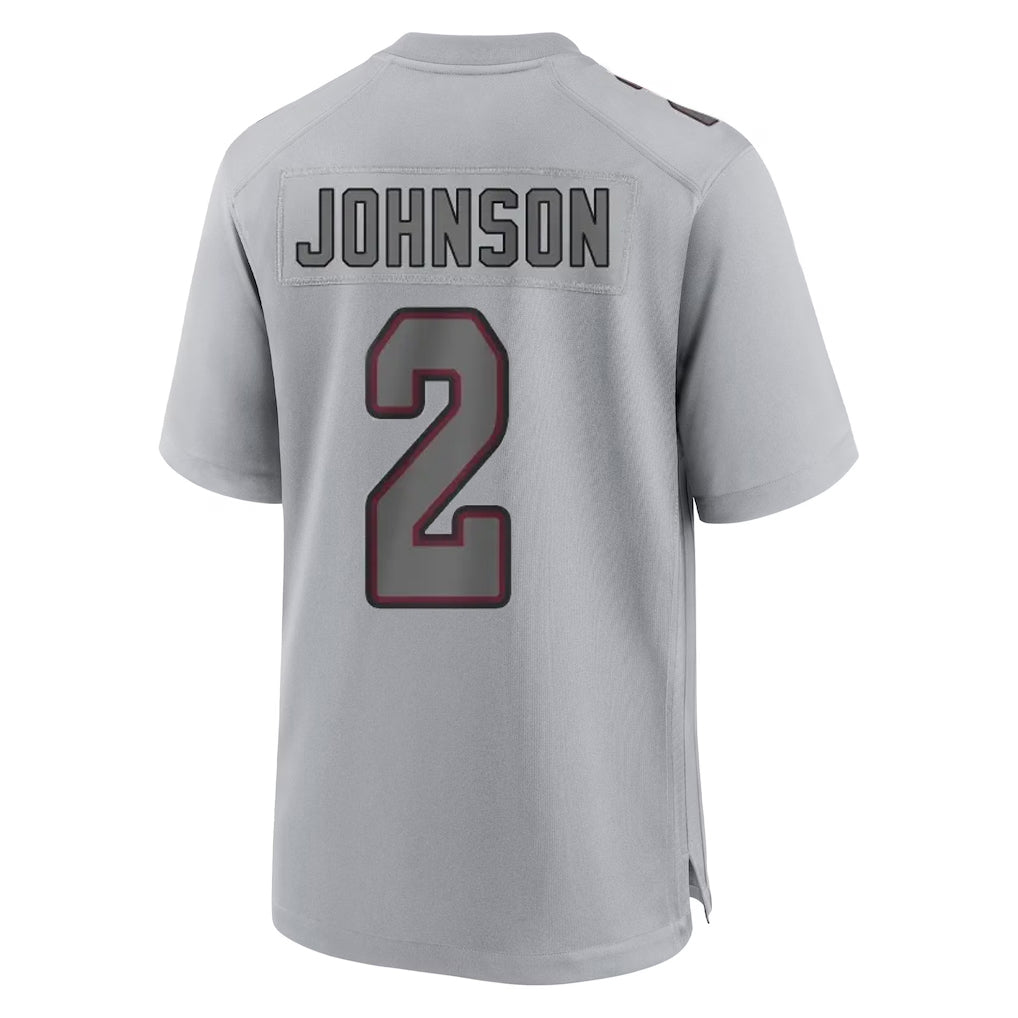 CAdoa A.Cardinals #2 Will Johnson Player Gray Fashion Home Game Stitched Jerseys