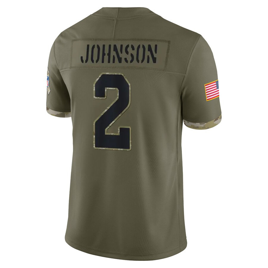 CAdoa A.Cardinals #2 Will Johnson Player Olive Salute To Service Limited Game Stitched Jerseys