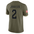CAdoa A.Cardinals #2 Will Johnson Player Olive Salute To Service Limited Game Stitched Jerseys