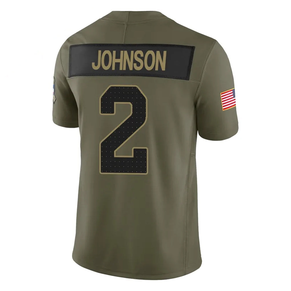CAdoa A.Cardinals #2 Will Johnson Player Olive Salute To Service Limited Home Game Stitched Jerseys