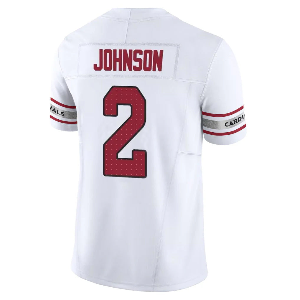 CAdoa A.Cardinals #2 Will Johnson Player White Vapor F.U.S.E. Limited Home Game Stitched Jerseys