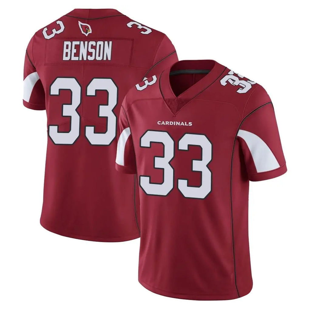 CAdoa A.Cardinals #33 Trey Benson Player Cardinal Vapor Limited Home Game  Stitched Jerseys