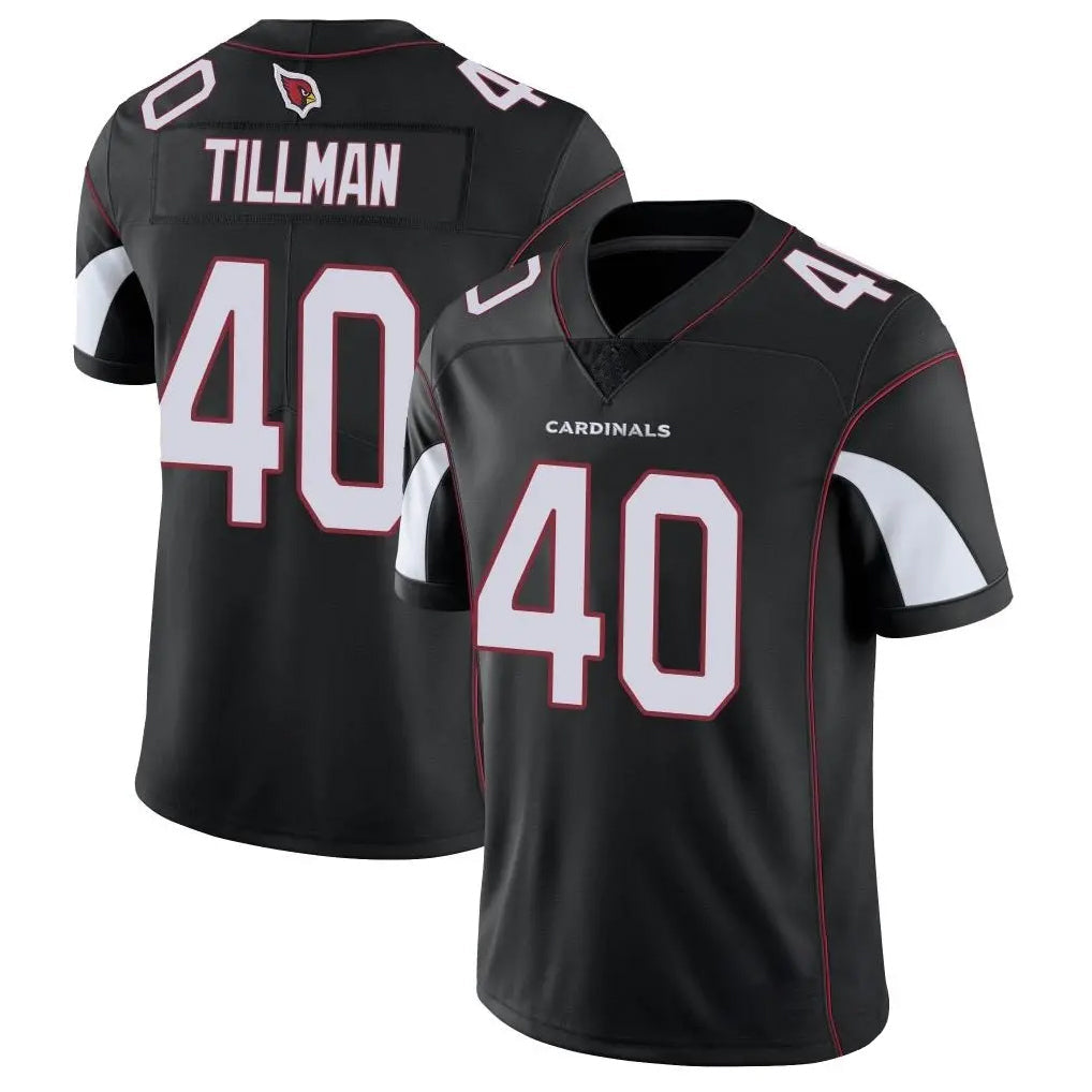CAdoa A.Cardinals #40 Pat Tillman Player Black Vapor Limited Home Game Stitched Jerseys