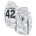 CAdoa A.Cardinals #42 Dadrion Taylor-Demerson Player Camo Salute to Service Hoodies Stitched Jerseys