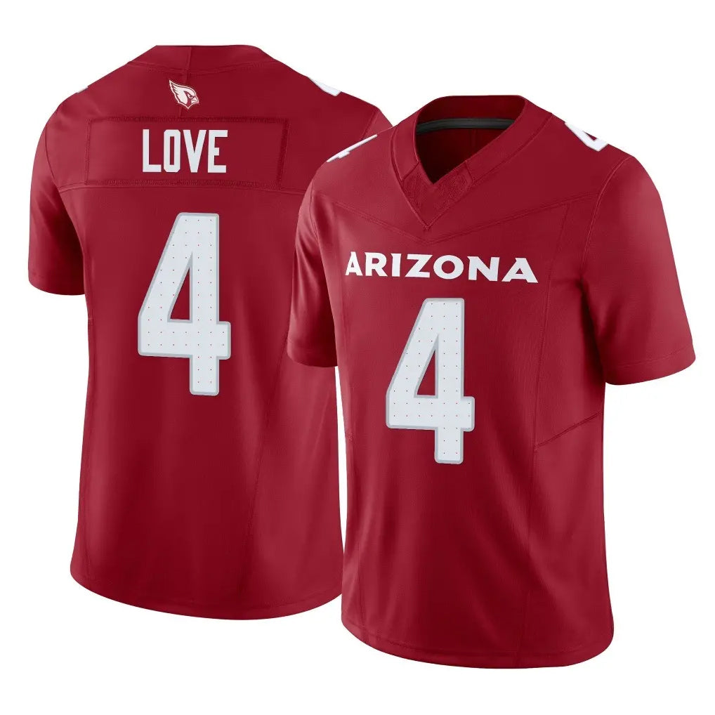 CAdoa A.Cardinals #4 Jeremiyah Love Player Cardinal Vapor F.U.S.E. Limited Home Game Stitched Jerseys