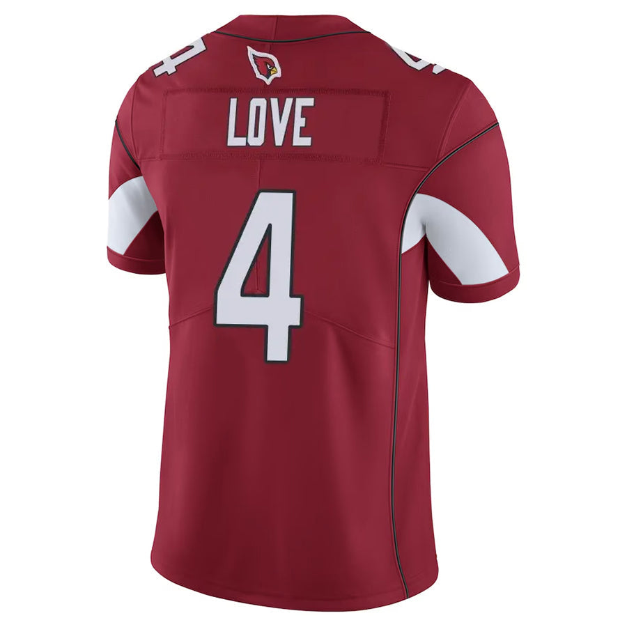 CAdoa A.Cardinals #4 Jeremiyah Love Player Cardinal Vapor Limited Home Game  Stitched Jerseys