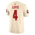 CAdoa A.Cardinals #4 Jeremiyah Love Player Cream Rivalries Collection Vapor Limited Home Game Stitched Jerseys