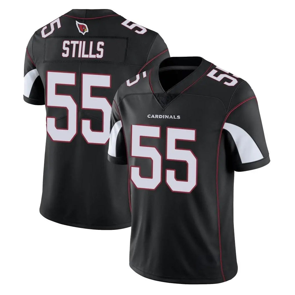 CAdoa A.Cardinals #55 Dante Stills Player Black Vapor Limited Home Game Stitched Jerseys