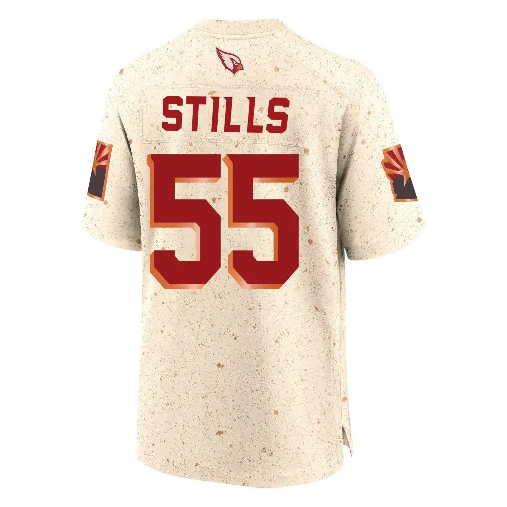 CAdoa A.Cardinals #55 Dante Stills Player Cream Rivalries Collection Game Stitched Jerseys