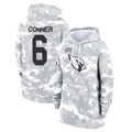 CAdoa A.Cardinals #6 James Conner Player Camo Salute to Service Hoodies Stitched Jerseys