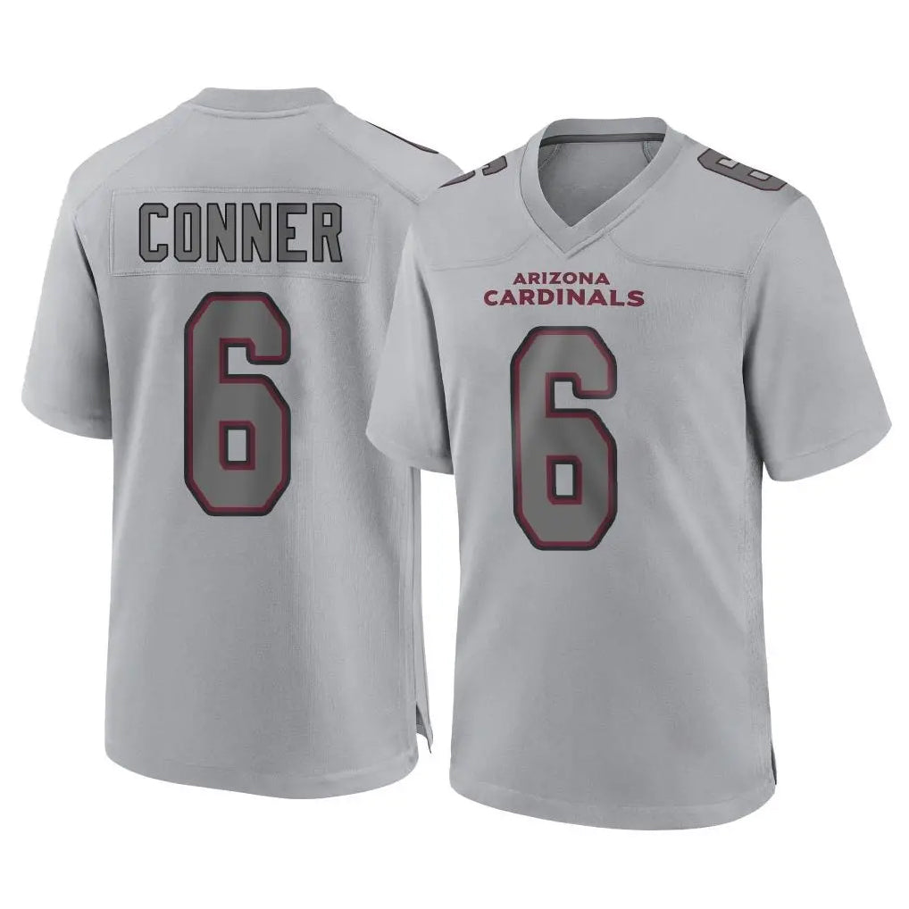 CAdoa A.Cardinals #6 James Conner Player Gray Fashion Home Game Stitched Jerseys