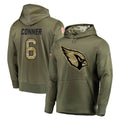 CAdoa A.Cardinals #6 James Conner Player Olive Salute to Service Limited Hoodie Stitched Jerseys