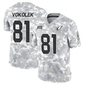 CAdoa A.Cardinals #81 Travis Vokolek Player Camo Salute to Service Limited Stitched Stitched Jerseys