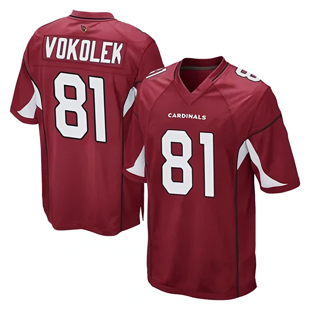 CAdoa A.Cardinals #81 Travis Vokolek Player Cardinal Game Stitched Jerseys