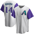 CAdoa A.Diamondbacks #14 Gabriel Moreno Player Purple Replica Alternate Cooperstown Collection Stitched Jerseys