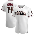 CAdoa A.Diamondbacks #14 Gabriel Moreno Player White Crimson Home Stitched Jerseys