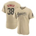 CAdoa A.Diamondbacks #38 Paul Sewald Player Gold Authentic City Connect Stitched Jersey