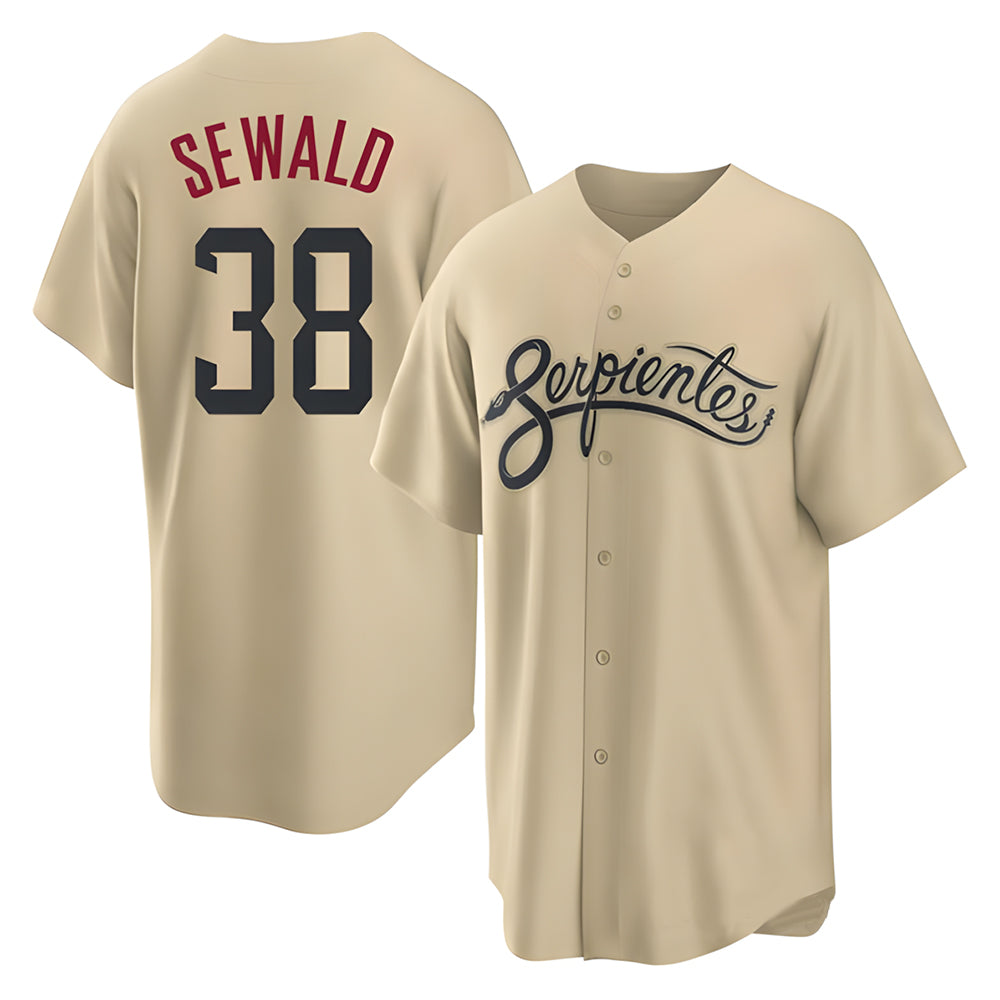 CAdoa A.Diamondbacks #38 Paul Sewald Player Gold City Connect Cool Stitched Jersey