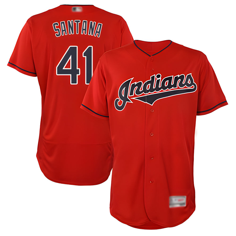 CAdoa A.Diamondbacks #41 Carlos Santana Player Red game time Stitched Jersey