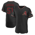 CAdoa A.Diamondbacks #51 Randy Johnson Player Black Authentic Alternate Stitched Jerseys