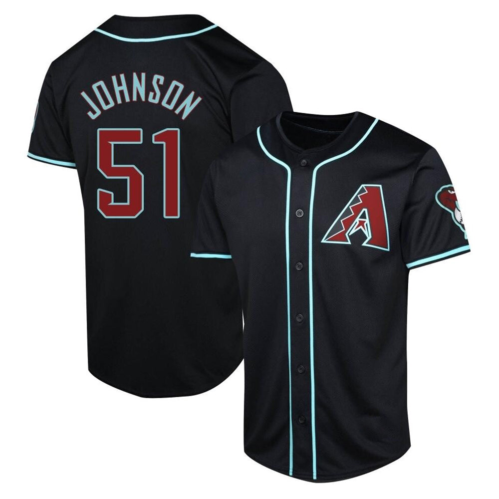 CAdoa A.Diamondbacks #51 Randy Johnson Player Black Limited Alternate Stitched Jerseys