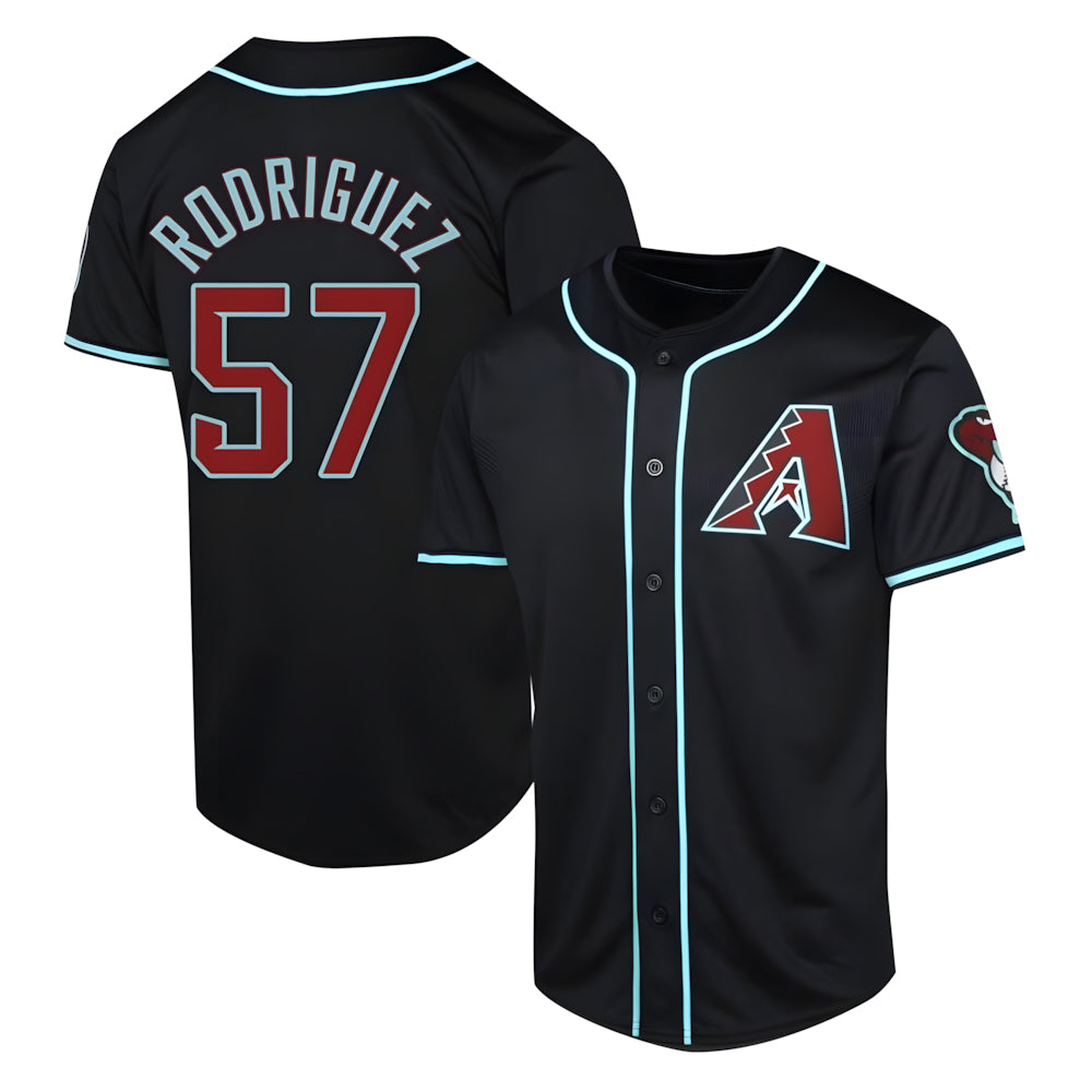 CAdoa A.Diamondbacks #57 Eduardo Rodriguez Player Black Limited Alternate Stitched Jersey