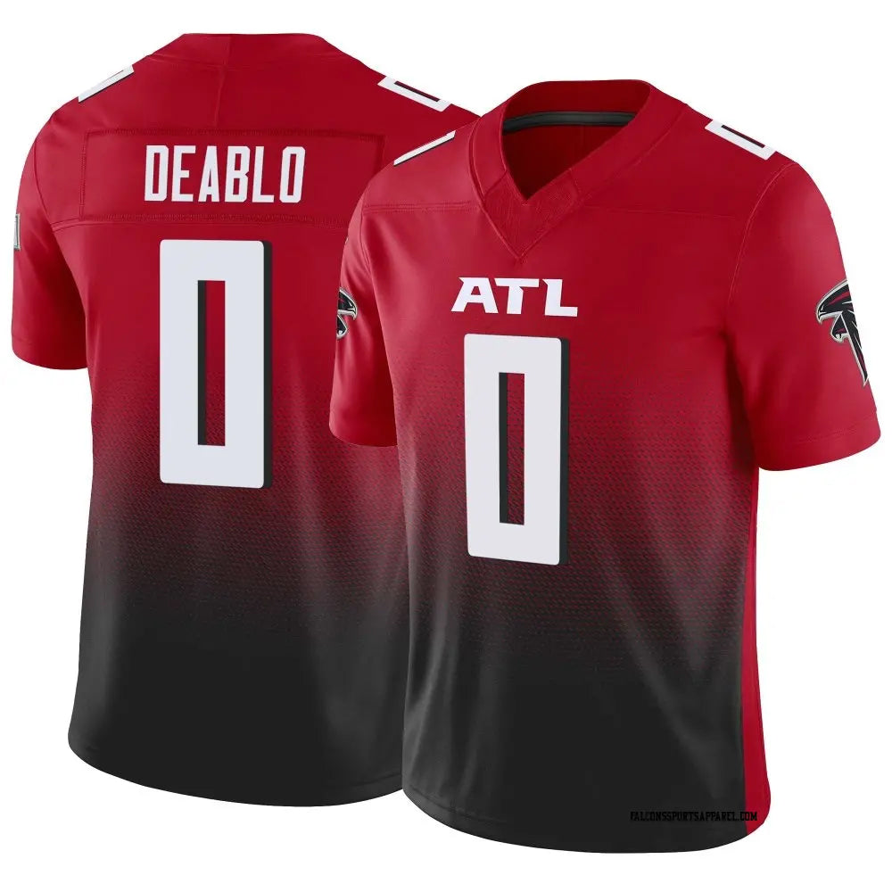 CAdoa A.Falcons #0 Divine Deablo Player Red Vapor F.U.S.E. Limited Home Game Stitched Jerseys