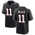 CAdoa A.Falcons #11 Jalon Walker Player Black Throwback Game Stitched Jerseys