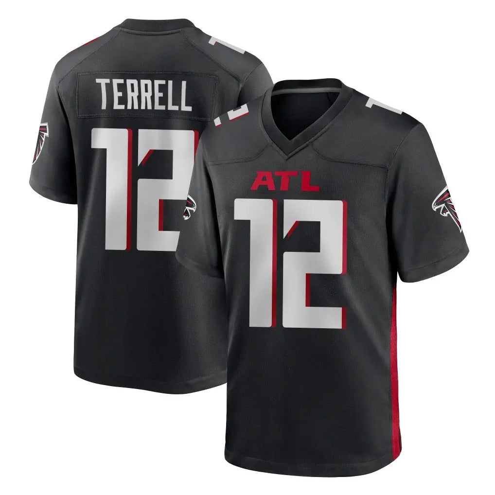 CAdoa A.Falcons #12 Avieon Terrell Player Black Home Game Stitched Jerseys