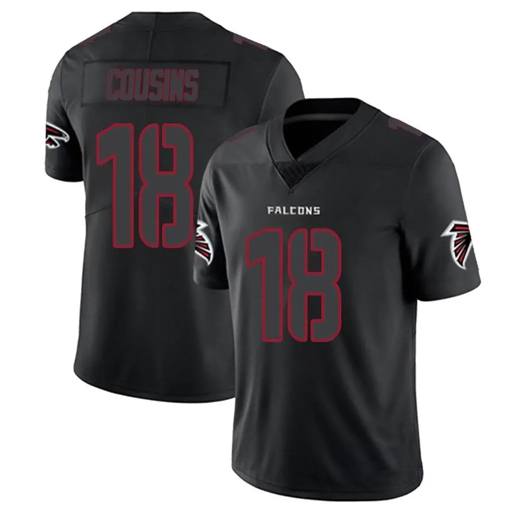CAdoa A.Falcons #18 Kirk Cousins Player Black Impact Limited Game Stitched Jerseys