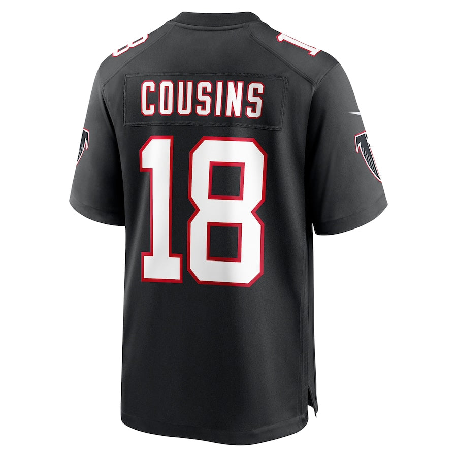 CAdoa A.Falcons #18 Kirk Cousins Player Black Limited Home Game Stitched Jerseys
