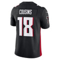 CAdoa A.Falcons #18 Kirk Cousins Player Black Vapor F.U.S.E. Limited Stitched Jerseys