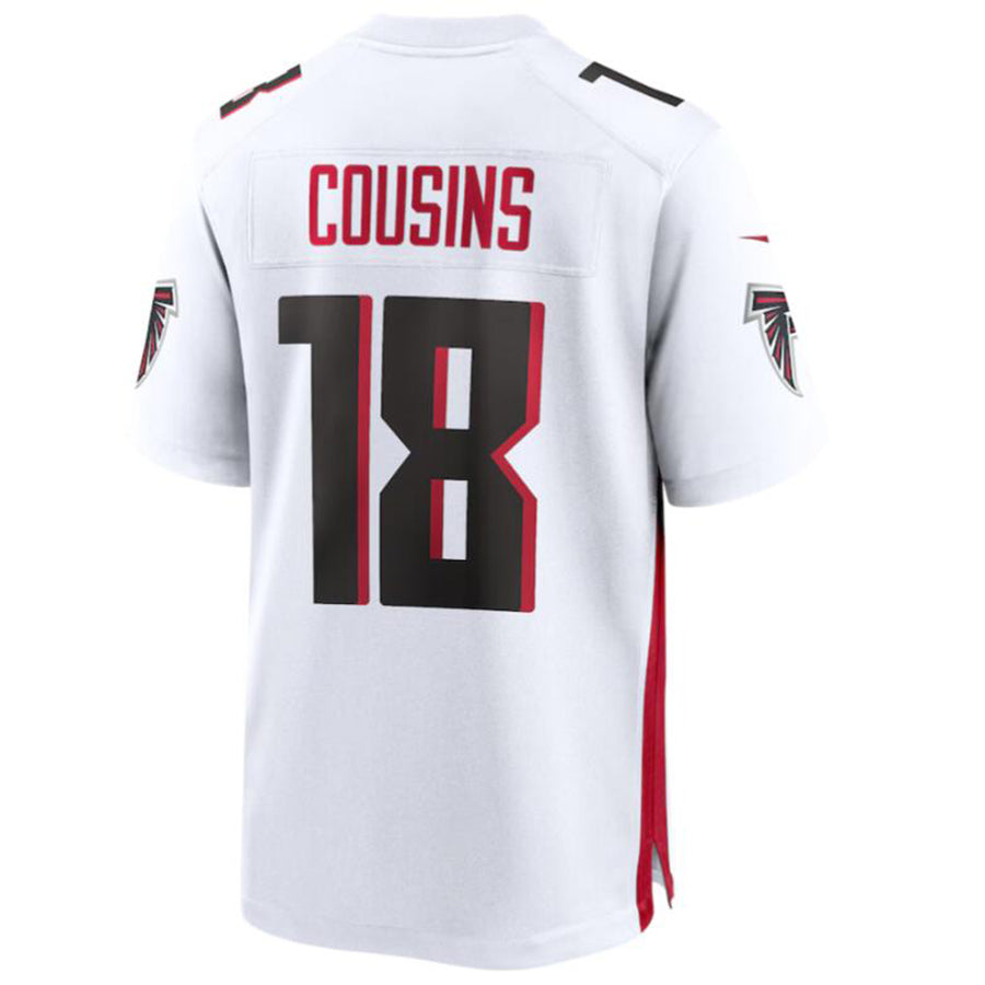 CAdoa A.Falcons #18 Kirk Cousins Player White Home Game Stitched Jerseys
