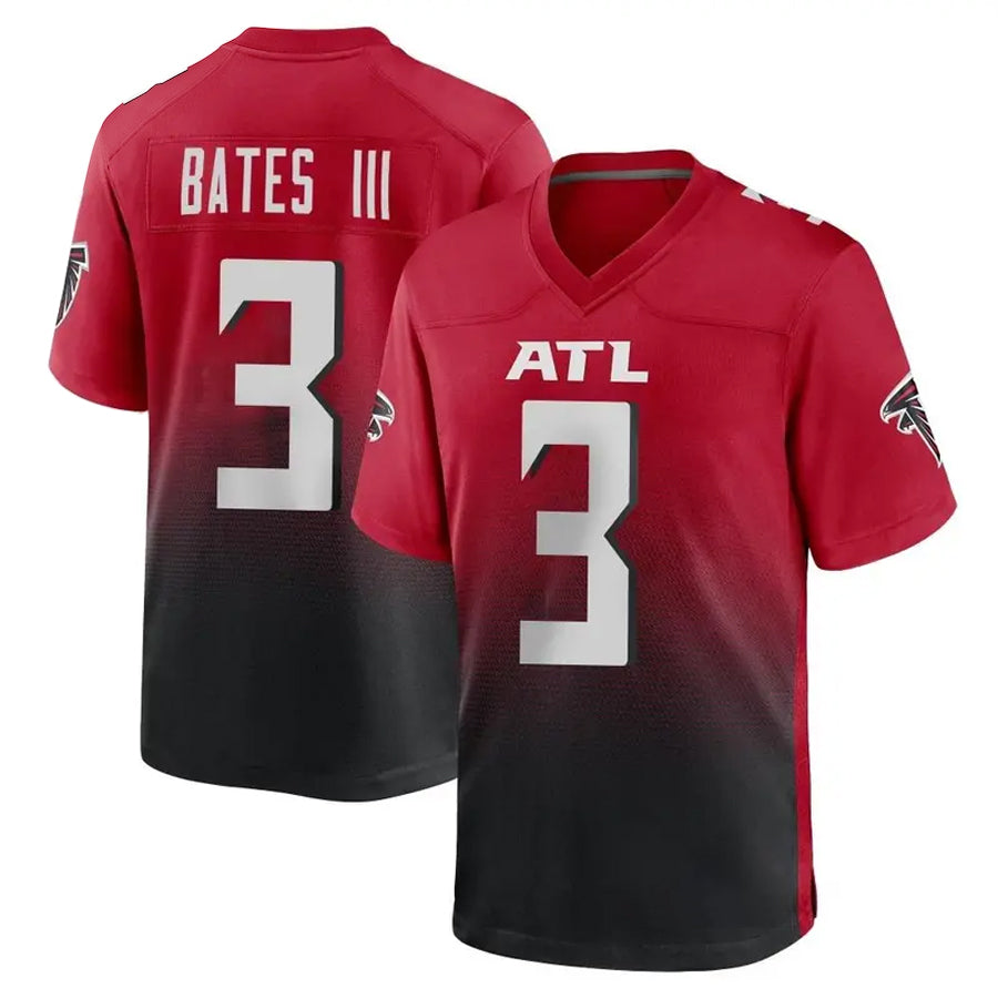 CAdoa A.Falcons #3 Jessie Bates III Player Red Home Game Stitched Jerseys