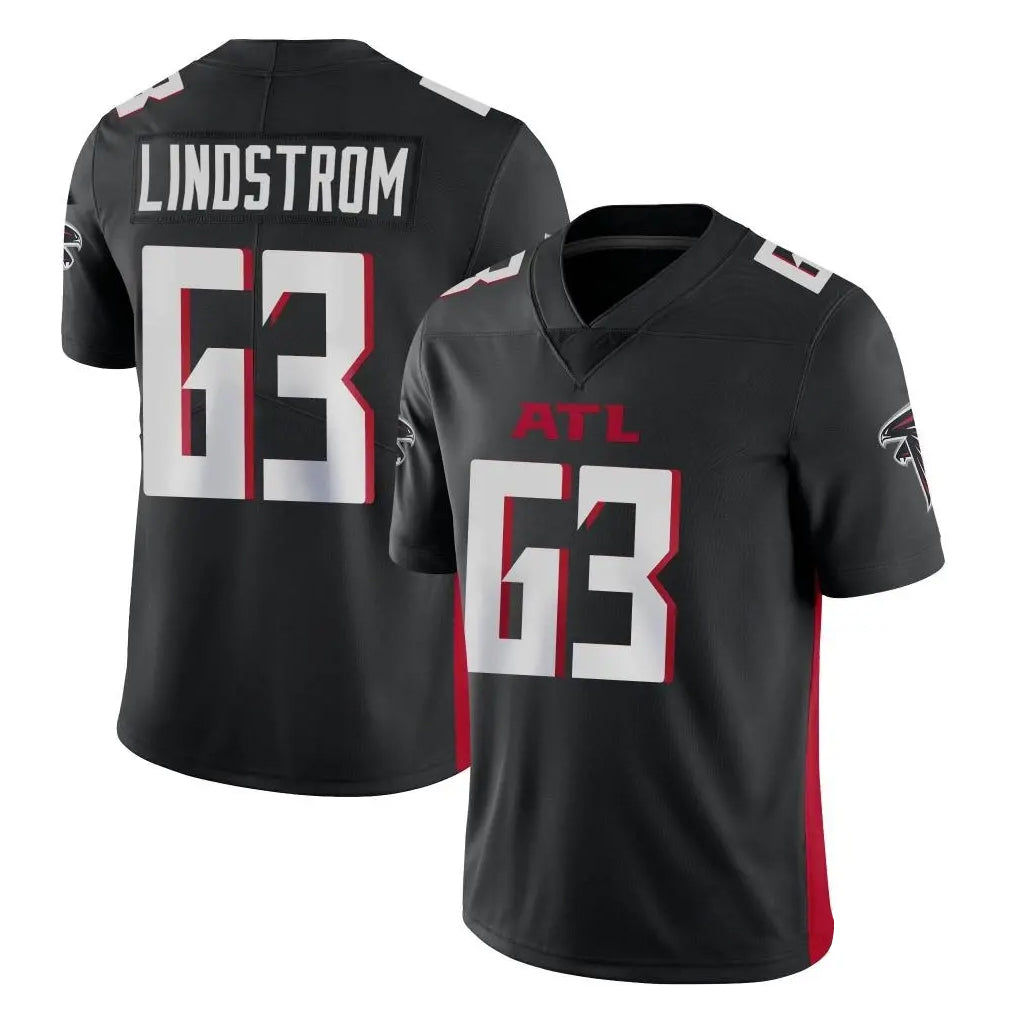 CAdoa A.Falcons #63 Chris Lindstrom Player Black Vapor Untouchable Limited Home Game Stitched Jerseys