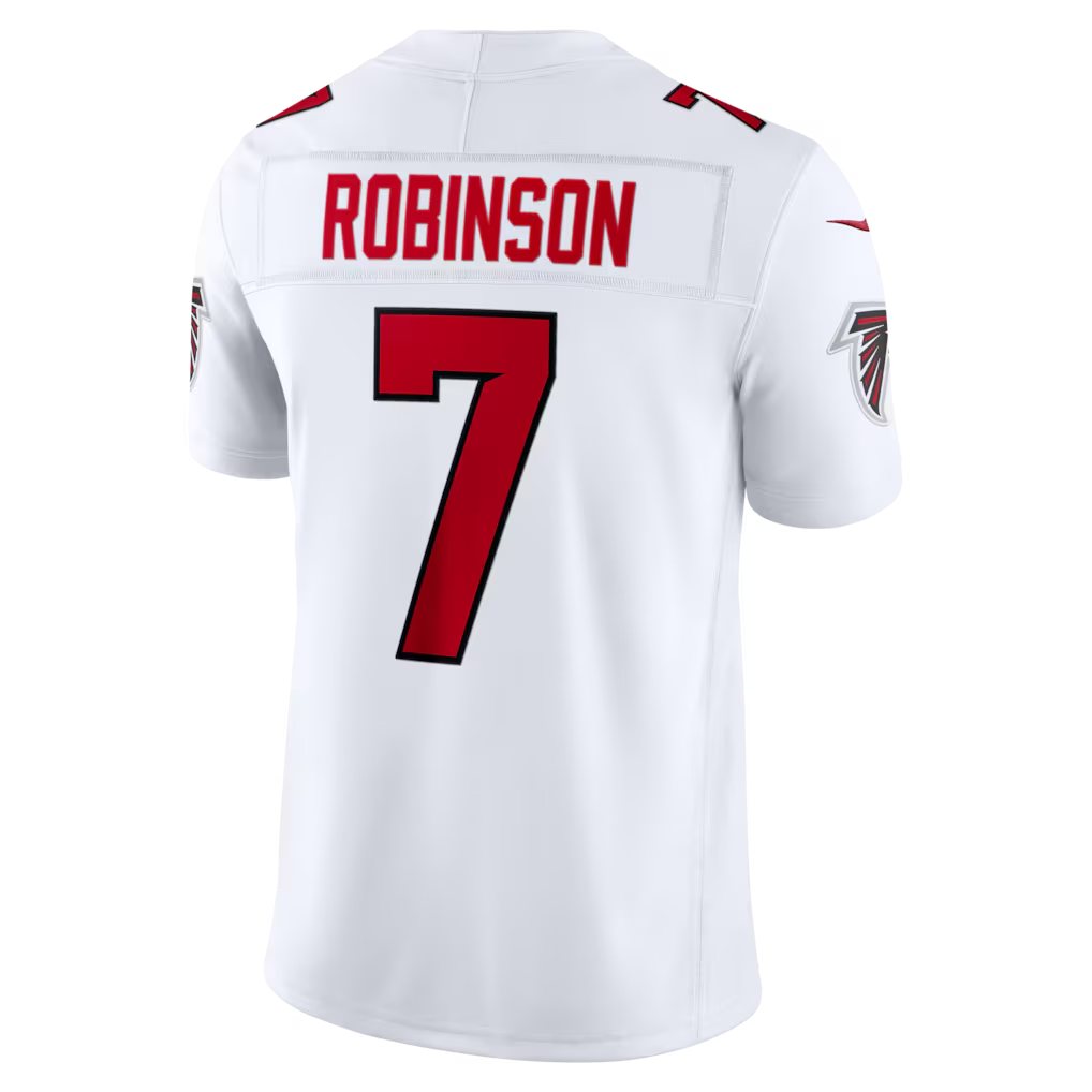 CAdoa A.Falcons #7 Bijan Robinson White Vapor F.U.S.E. Stitched Limited Jerseys