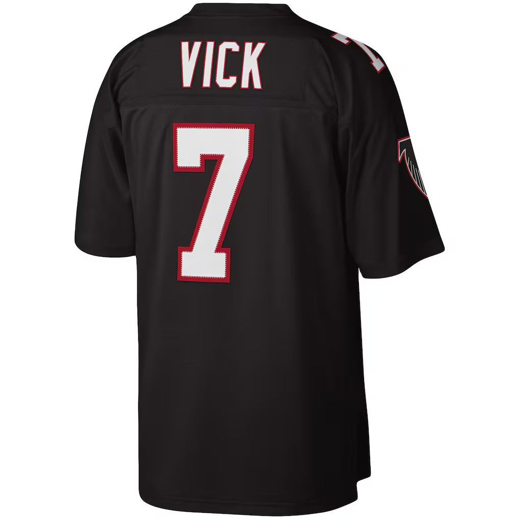 CAdoa A.Falcons #7 Michael Vick Mitchell & Ness Black Legacy Replica Stitched Jerseys