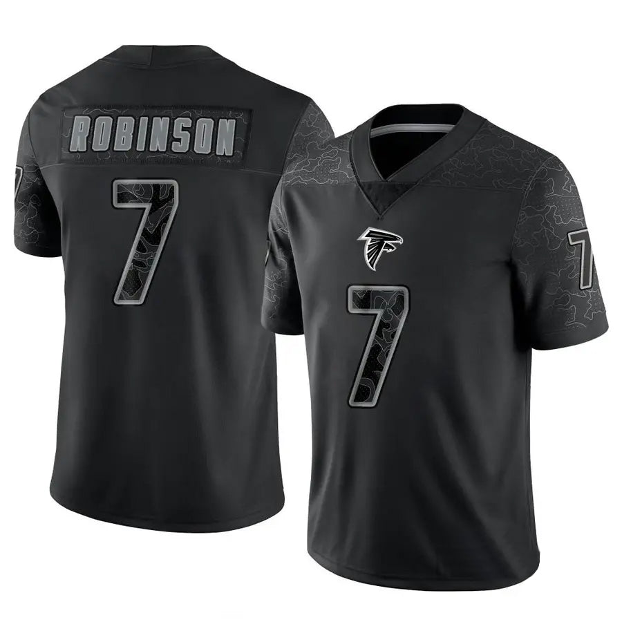 CAdoa A.Falcons #7 Bijan Robinson Player Black RFLCTV Limited Stitched Jerseys
