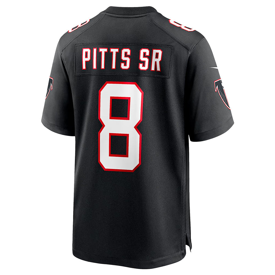 CAdoa A.Falcons #8 Kyle Pitts Sr. Player Black Alternate Game Stitched Jerseys