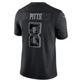 CAdoa A.Falcons #8 Kyle Pitts Sr. Player Black RFLCTV Limited Stitched Jerseys