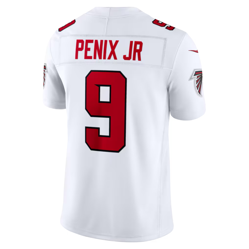 CAdoa A.Falcons #9 Michael Penix Jr. White Vapor F.U.S.E. Limited Stitched Jerseys