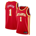 CAdoa A.Hawks #1 Jalen Johnson Red Fast Break Replica Jerseys - Icon Edition